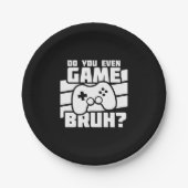 ビデオゲームプレーヤー – ビデオゲーム – ゲーマーおもしろいー ペーパープレート (正面)