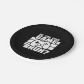 ビデオゲームプレーヤー – ビデオゲーム – ゲーマーおもしろいー ペーパープレート (アングル)