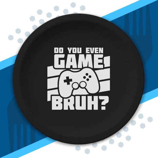 ビデオゲームプレーヤー – ビデオゲーム – ゲーマーおもしろいー ペーパープレート