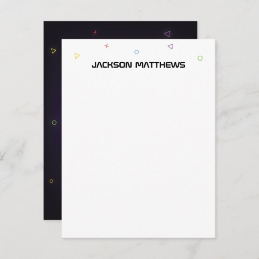 ビデオゲームボーイのカード ノートカード (正面/裏面)