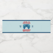 ビデオゲームレベルのロック解除された男の10代の子の誕生日パーティー ペットボトルラベル (シングルラベル)