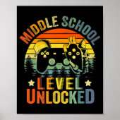 ビデオゲームレベルのロック解除中学校に戻るSc ポスター (正面)