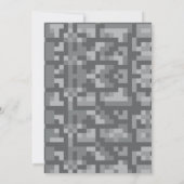 ビデオゲームレベルアップゲーマー誕生日 招待状 (裏面)