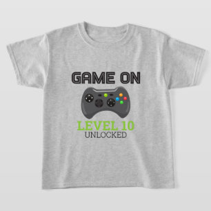 ビデオゲームレベルアップコントローラーの誕生日Tシャツ Tシャツ