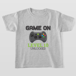 ビデオゲームレベルアップコントローラ誕生日シャツ Tシャツ