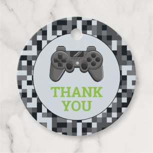 ビデオゲームレベルアップコントローラ誕生日パーティー フェイバータグ