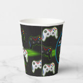 ビデオゲームレベルアップコントローラ誕生日パーティー 紙コップ (右)