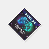 ビデオゲームレベルアップ子供の誕生日パーティーナプキン スタンダードカクテルナプキン (角)