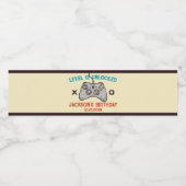 ビデオゲームレベルアンロックゲーマーボーイメンズ誕生日 ペットボトルラベル (シングルラベル)