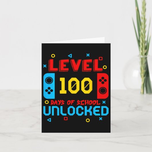 ビデオゲームレベル100日の学校のロック解除ゲーム カード (正面)