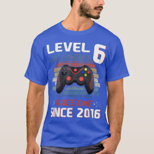 ビデオゲームレベル6ロック解除されたヴィンテージ2016少年6位B Tシャツ