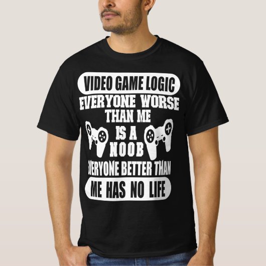 ビデオゲームロジック Tシャツ (正面)