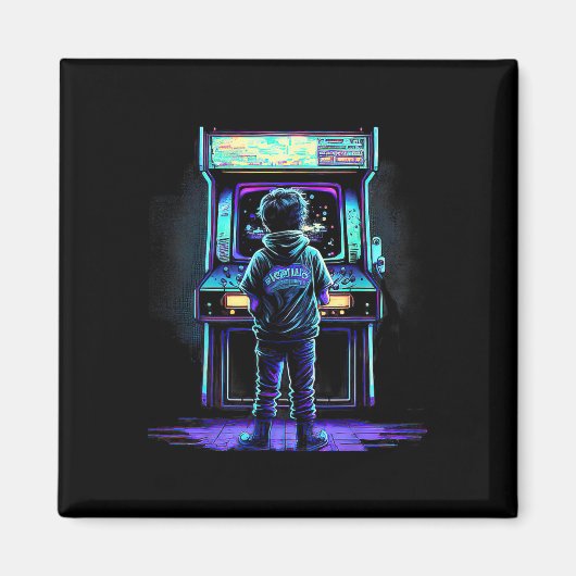 ビデオゲームヴィンテージレトロアーケード3 マグネット (正面)