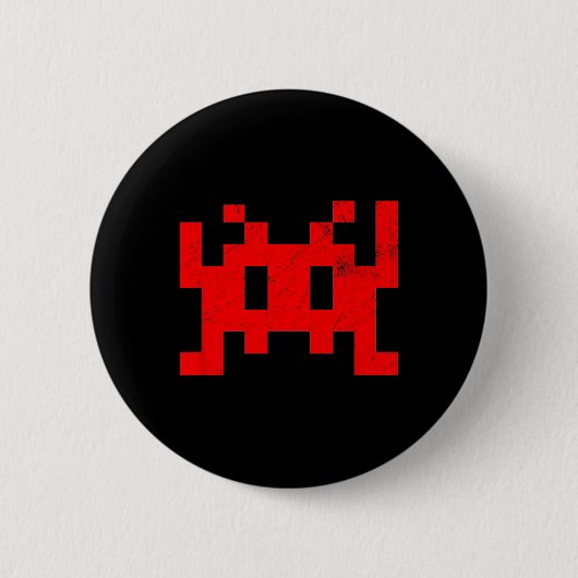 ビデオゲームヴィンテージレトロアーケード 缶バッジ (正面)
