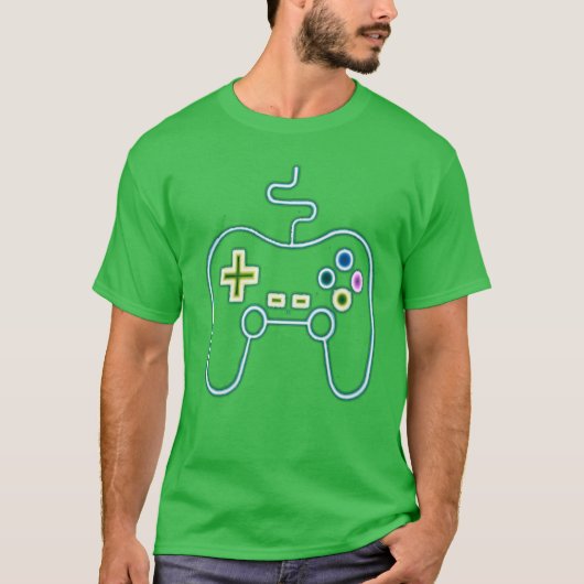 ビデオゲーム仲間面白い Tシャツ (正面)