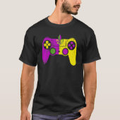 ビデオゲーム制御装置マルディグラスカーニバルマスクファイル Tシャツ (正面)