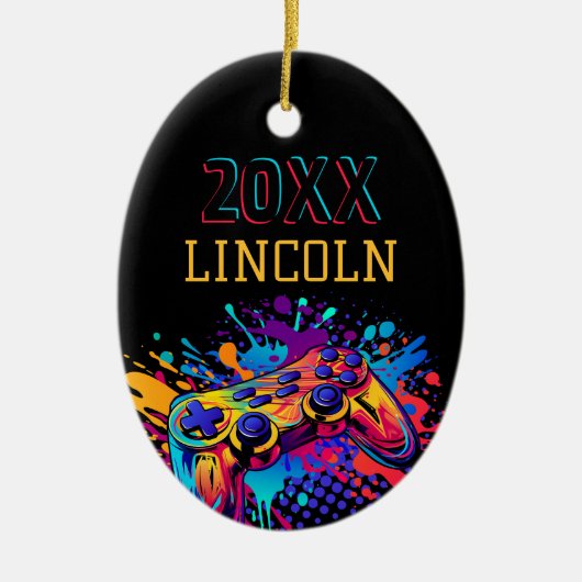 ビデオゲーム制御装置 セラミックオーナメント (正面)