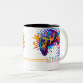 ビデオゲーム制御装置 ツートーンマグカップ (正面右)