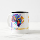 ビデオゲーム制御装置 ツートーンマグカップ (正面左)