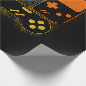 ビデオゲーム制御装置 ラッピングペーパー (角)