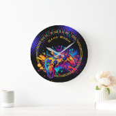 ビデオゲーム制御装置 ラージ壁時計 (ホーム)