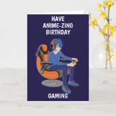 ビデオゲーム及びアニメマンガ誕生日カード カード (黄色い花)