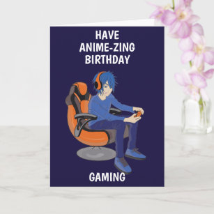ビデオゲーム及びアニメマンガ誕生日カード カード