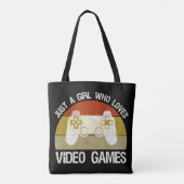 ビデオゲーム大好き女子 トートバッグ (裏面)