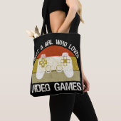 ビデオゲーム大好き女子 トートバッグ (クローズアップ)