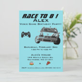 ビデオゲーム子供の誕生日パーティの招待状 招待状 (スタンド正面)