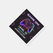 ビデオゲーム子供の誕生日パーティーナプキンス スタンダードカクテルナプキン (角)