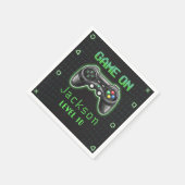 ビデオゲーム子供の誕生日パーティーナプキンス スタンダードカクテルナプキン (角)