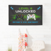 ビデオゲーム子供の誕生日パーティーバナー 横断幕 (インサイチュ)