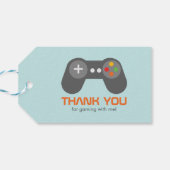 ビデオゲーム子供の誕生日パーティー ギフトタグ (裏面横)