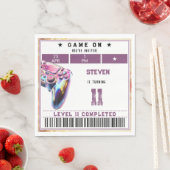 ビデオゲーム子供の誕生日 スタンダードランチョンナプキン (インサイチュ)