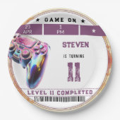 ビデオゲーム子供の誕生日 ペーパープレート (正面)