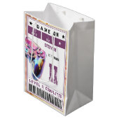 ビデオゲーム子供の誕生日 ミディアムペーパーバッグ (正面アングル)