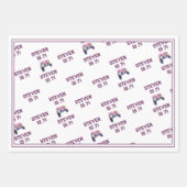 ビデオゲーム子供の誕生日 ラッピングペーパーシート (正面2)