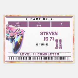 ビデオゲーム子供の誕生日 ラッピングペーパーシート