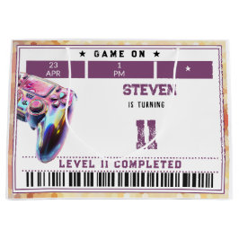 ビデオゲーム子供の誕生日 ラージペーパーバッグ