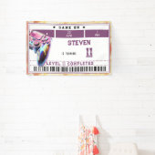 ビデオゲーム子供の誕生日 横断幕 (インサイチュ)