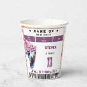 ビデオゲーム子供の誕生日 紙コップ (裏面)