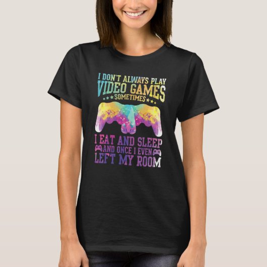 ビデオゲーム引用文ゲーマープン文字デザイン Tシャツ (正面)