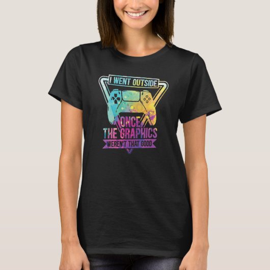 ビデオゲーム引用文ゲーマープン文字デザイン Tシャツ (正面)