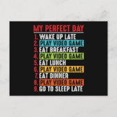 ビデオゲーム引用文マイプレフェクトデイ |ビデオゲーム ポストカード (正面)