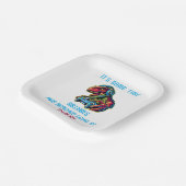 ビデオゲーム恐竜ゲーム誕生日パーティー ペーパープレート (傾斜あり)