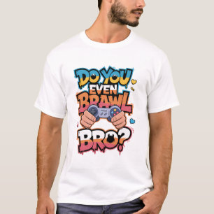 ビデオゲーム愛好家のためにBro Gamerを乱闘する Tシャツ