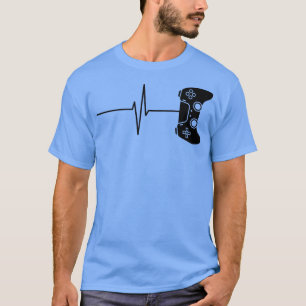 ビデオゲーム愛好家ゲームハートレートEKGゲーマー Tシャツ
