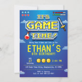 ビデオゲーム招待状、ゲーマーパーティー、ビデオゲーム 招待状 (正面)