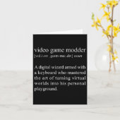 ビデオゲーム改造者定義 - ビデオゲームの改造 カード (黄色い花)